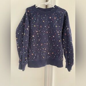 Hanna Andersson Navy Star Pattern Sweater
